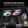 Corsair iCUE LINK RX120 RGB ventilators 12 cm 400-2100 RPM magnētiskais gultnis