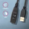 Axagon ADR-215 USB 2.0 A-M -> A-F aktīvs pagarinātājs/atkārtotāja kabelis 15m