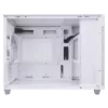 PC case ASUS AP201 PRIME CASE TG balta Mini Tower — micro ATX, rūdīts stikls, 3×3,5 collu nodalījumi, 1×2,5 collu, USB-A×2, USB-C×1
