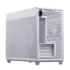 PC case ASUS AP201 PRIME CASE TG balta Mini Tower — micro ATX, rūdīts stikls, 3×3,5 collu nodalījumi, 1×2,5 collu, USB-A×2, USB-C×1