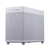 PC case ASUS AP201 PRIME CASE TG balta Mini Tower — micro ATX, rūdīts stikls, 3×3,5 collu nodalījumi, 1×2,5 collu, USB-A×2, USB-C×1
