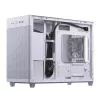 PC case ASUS AP201 PRIME CASE TG balta Mini Tower — micro ATX, rūdīts stikls, 3×3,5 collu nodalījumi, 1×2,5 collu, USB-A×2, USB-C×1