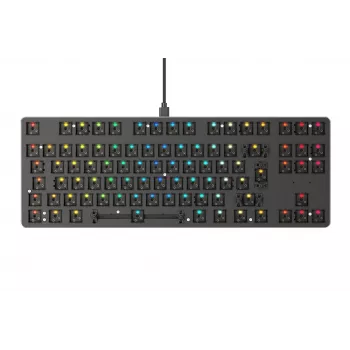 Klaviatūra Glorious PC Gaming Race GMMK-TKL USB melna RGB LED