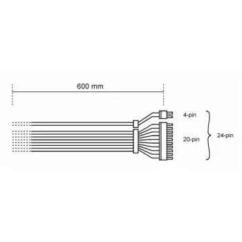 Kabelis be quiet! CB-6620 0,61 m