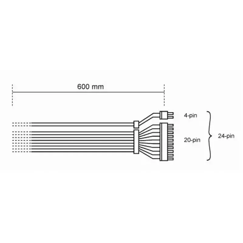 Kabelis be quiet! CB-6620 0,61 m
