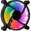 AEROCOOL 120 mm datora korpusa ventilators SPECTRO12 RGB, 12 V, 1000 RPM, 3,6 W, Molex, pretvibrācijas, uzmavas gultnis, melns