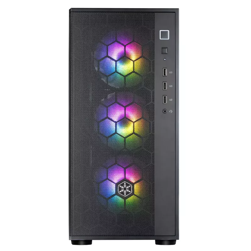 PC korpuss Silverstone FARA R1 Midi Tower melns
