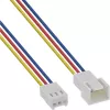 InLine ventilatora kabeļa pagarinājums, 3 kontaktu Molex vīrišķais/siev. savienotājs, garums 0,60 m