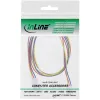 InLine ventilatora kabeļa pagarinājums, 3 kontaktu Molex vīrišķais/siev. savienotājs, garums 0,60 m