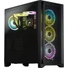 CORSAIR Mid-tower Case - Icue 4000d RGB Airflow - Melns