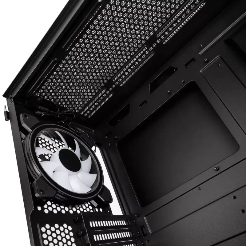 Datorkorpuss Kolink Observatory Y AMD SE ARGB Midi Tower Melns, Transparent