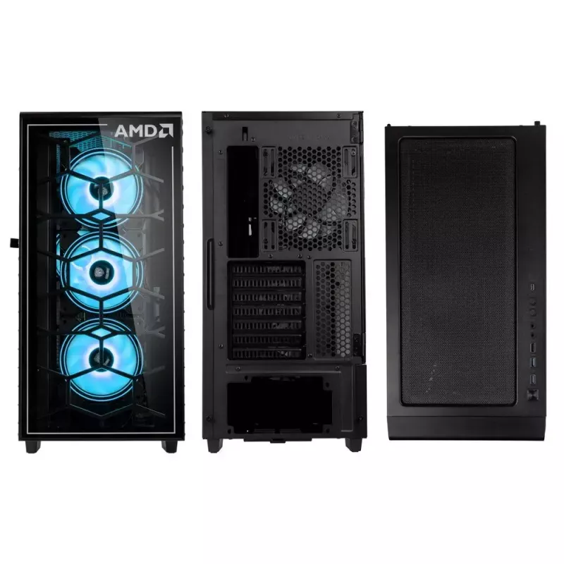 Datorkorpuss Kolink Observatory Y AMD SE ARGB Midi Tower Melns, Transparent