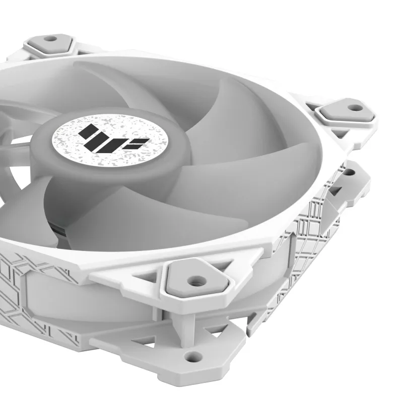 ASUS TUF GAMING TF120 ARGB balta EDITION Datora korpuss Gaisa dzesētājs 12 cm 1 gab.