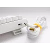 Ducky One 3 Mini Pure White tastatūra Gaming USB Vācu mehāniskā RGB