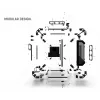 PC Case Alphacool Apex Pro Skeleton Full Tower Melns