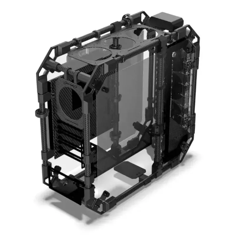 PC Case Alphacool Apex Pro Skeleton Full Tower Melns