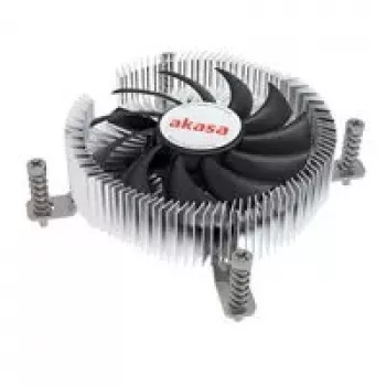CPU dzesētājs Akasa Al LGA1700 plānajiem Mini-ITX — zema profila alumīnija radiators