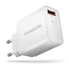 Axagon ACU-QC19W sienas lādētājs 1x QC3.0/AFC/FCP/SMART 19W balts