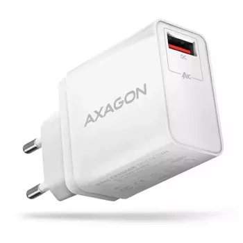 Axagon ACU-QC19W sienas lādētājs 1x QC3.0/AFC/FCP/SMART 19W balts