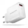 Axagon ACU-QC19W sienas lādētājs 1x QC3.0/AFC/FCP/SMART 19W balts