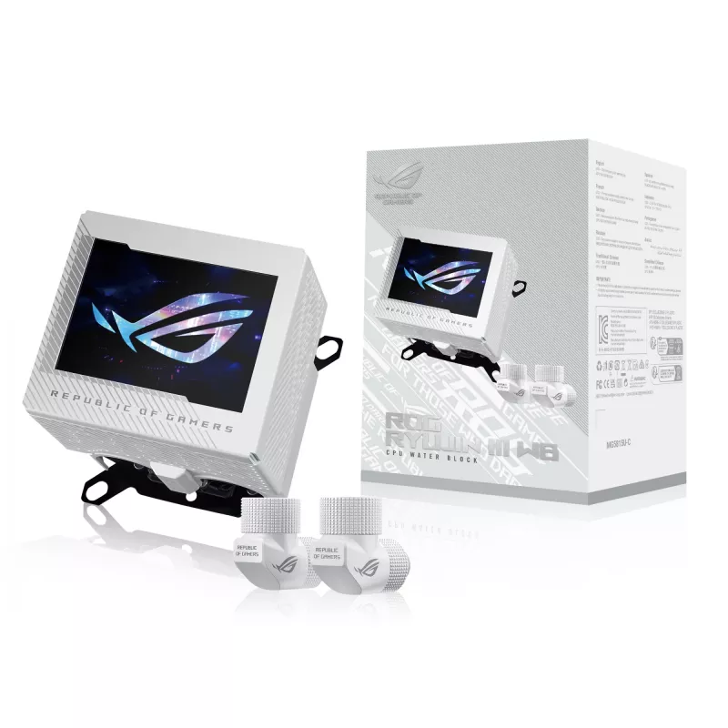 ASUS ROG RYUJIN III WB balta Edition ūdens bloks