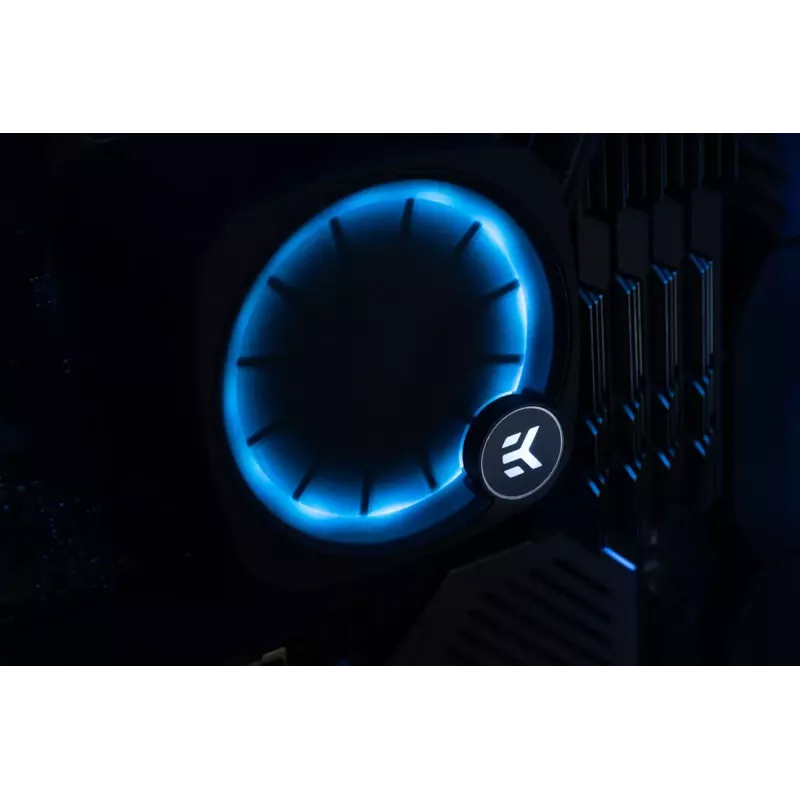 Šķidruma dzesētājs EK Water Blocks Nucleus AIO CR360 Lux D-RGB 12 cm melns