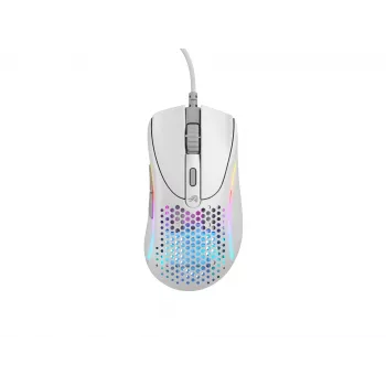 Glorious Gaming Glorious Model D 2 Wired - Matte balta, labās rokas, optiskā, USB Type-A, 26000 DPI, balta