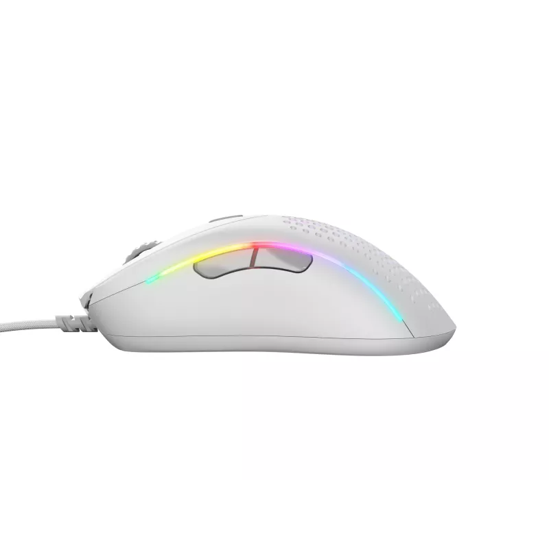 Glorious Gaming Glorious Model D 2 Wired - Matte balta, labās rokas, optiskā, USB Type-A, 26000 DPI, balta