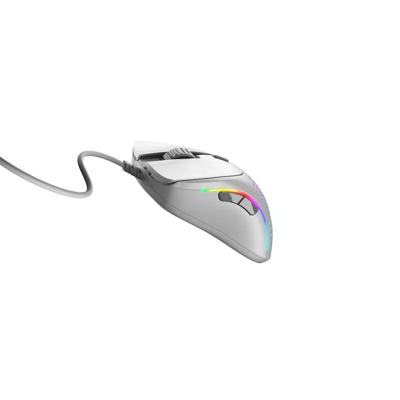 Glorious Gaming Glorious Model D 2 Wired - Matte balta, labās rokas, optiskā, USB Type-A, 26000 DPI, balta