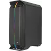Aerocool GLADIATOR DUO ATX spēļu korpuss ar 3 x ARGB 12 cm ventilatoriem, Midi Tower, PC, melns, ATX, micro ATX, Mini-ITX, ABS, SPCC, spēlēm