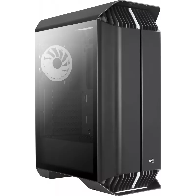 Aerocool GLADIATOR DUO ATX spēļu korpuss ar 3 x ARGB 12 cm ventilatoriem, Midi Tower, PC, melns, ATX, micro ATX, Mini-ITX, ABS, SPCC, spēlēm