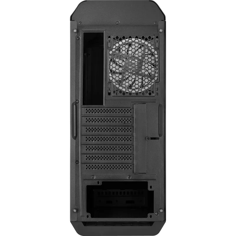 Aerocool GLADIATOR DUO ATX spēļu korpuss ar 3 x ARGB 12 cm ventilatoriem, Midi Tower, PC, melns, ATX, micro ATX, Mini-ITX, ABS, SPCC, spēlēm