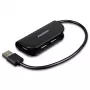 Axagon HUE-X4B saskarnes centrmezgls USB 2.0 480 Mbit/s Melns