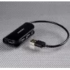 Axagon HUE-X4B saskarnes centrmezgls USB 2.0 480 Mbit/s Melns