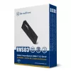 SSD korpuss Silverstone SST-RVS03 M.2 melns USB Type-C 10 Gbit/s