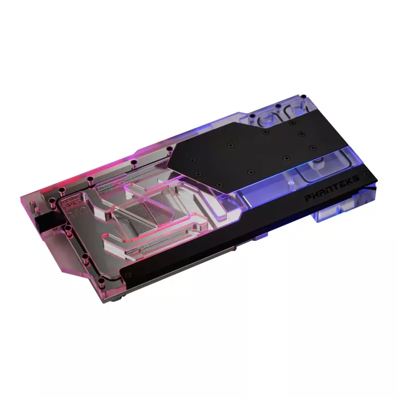 Ūdens bloks + Aizmugures plāksne Phanteks Glacier G40 Akrila Varš Melns Caurspīdīgs
