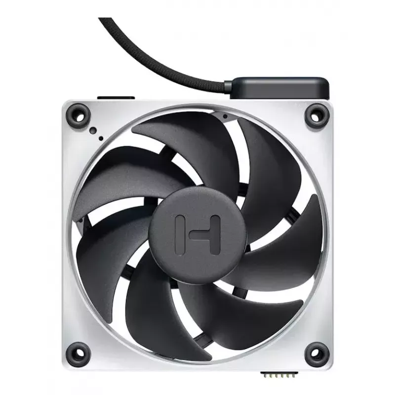 Ventilators HYTE THICC FP12 12 cm Melns Balts 3000 RPM
