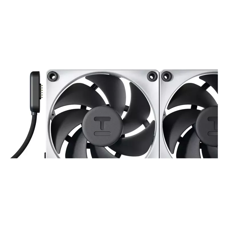 Ventilators HYTE THICC FP12 12 cm Melns Balts 3000 RPM
