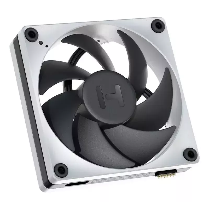 Ventilators HYTE THICC FP12 12 cm Melns Balts 3000 RPM