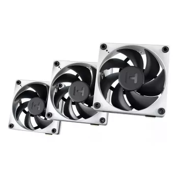 Ventilators HYTE THICC FP12 12 cm Melns Balts 3000 RPM