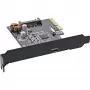 InLine interfeisa karte, USB 3.2 Gen.2x2, 1x USB-C, PCIe x4, PCIe, zema profila, PCIe 4.0, 100 mm, 1.28 mm, 120 mm