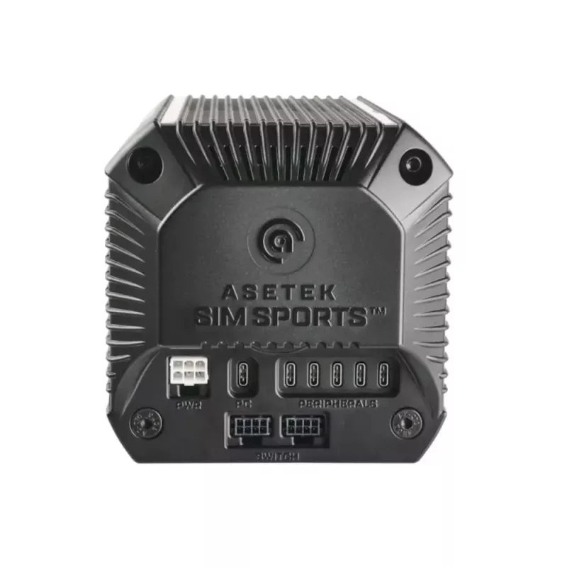 Riteņa bāze Asetek 40-020-0020003 — spēļu riteņa bāze, 400 W, PC, melna/balta, 132×293×133 mm