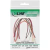 InLine ventilatora adaptera kabelis, Y-veida kabelis, 3 kontaktu Molex ligzda / 6x 3 kontaktu Molex spraudnis