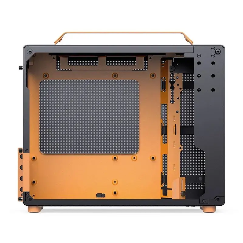 Datorkorpuss JONSPLUS MATX Handle Case Z20 - melns-oranžs
