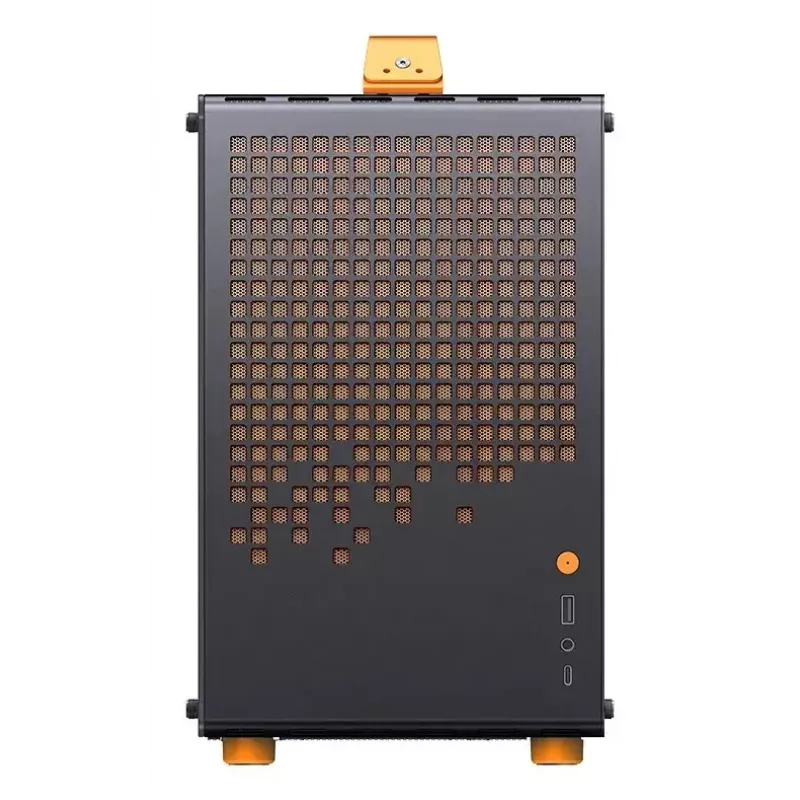 Datorkorpuss JONSPLUS MATX Handle Case Z20 - melns-oranžs