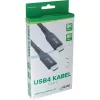 USB4 kabelis InLine 35901A 1m USB-C vīr./vīr. 8K60Hz melns