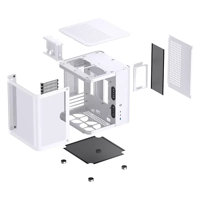 PC Case Jonsbo TK-1 2.0 Mini Tower balta