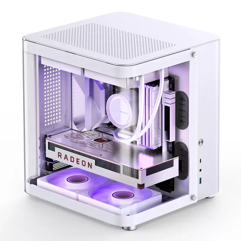 PC Case Jonsbo TK-1 2.0 Mini Tower balta
