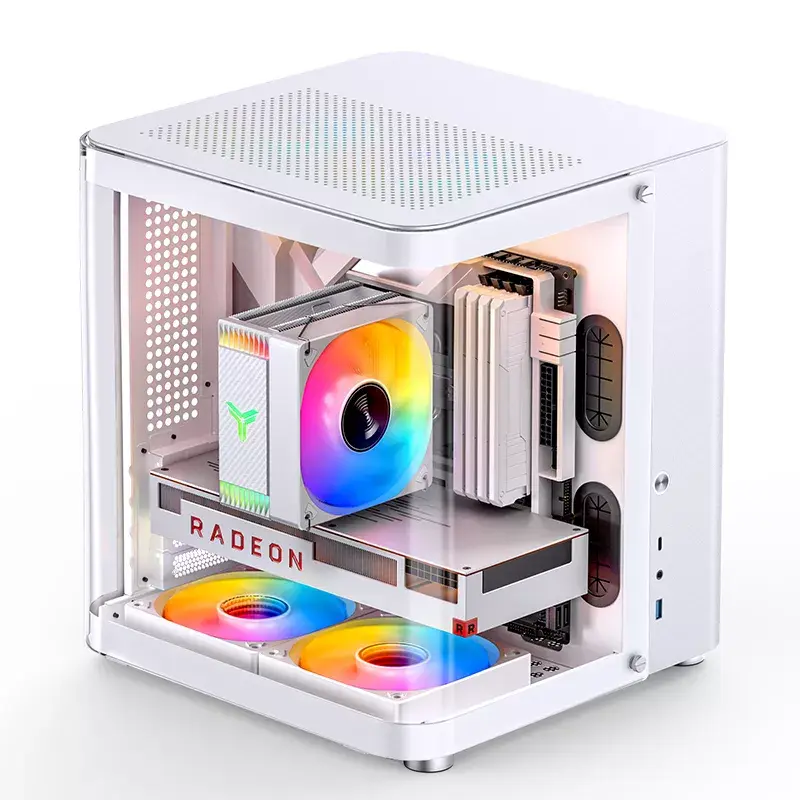 PC Case Jonsbo TK-1 2.0 Mini Tower balta