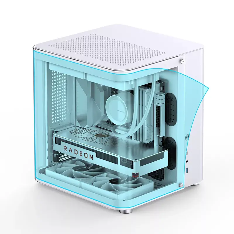 PC Case Jonsbo TK-1 2.0 Mini Tower balta